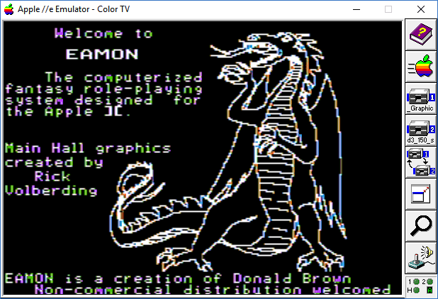 Screenshot of the AppleWin emulator
